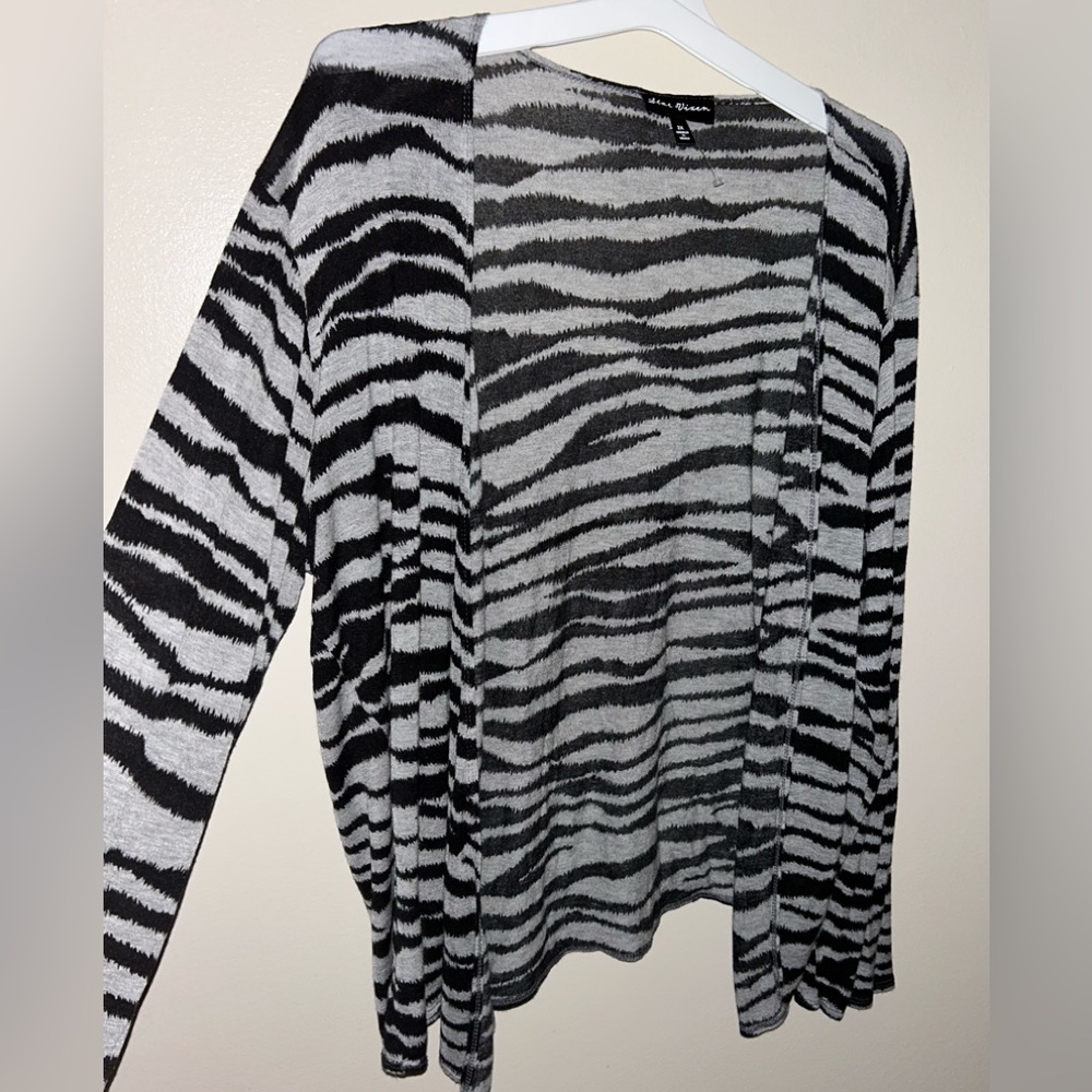 Star Vixen Animal Print Light Shawl Cardigan 2X